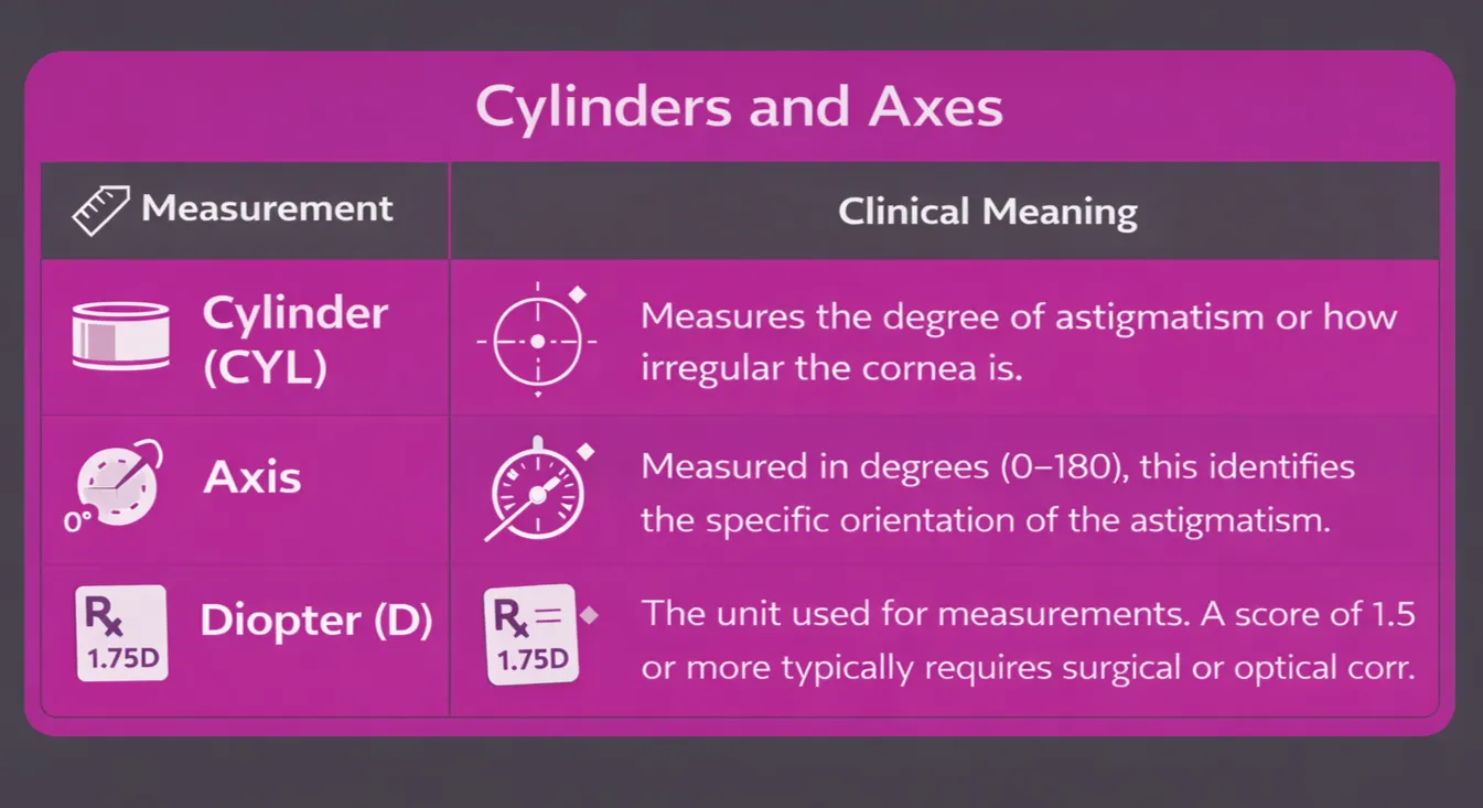 Cylinders and Axes