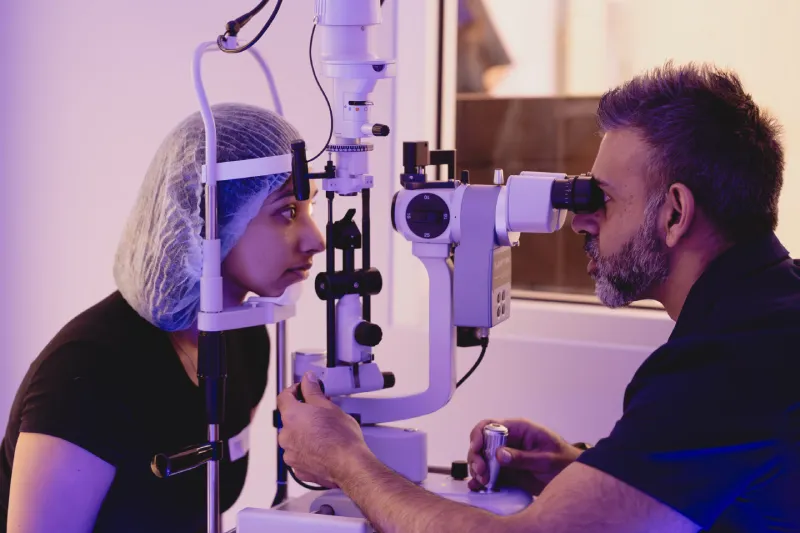 Eye exam to get LASIK