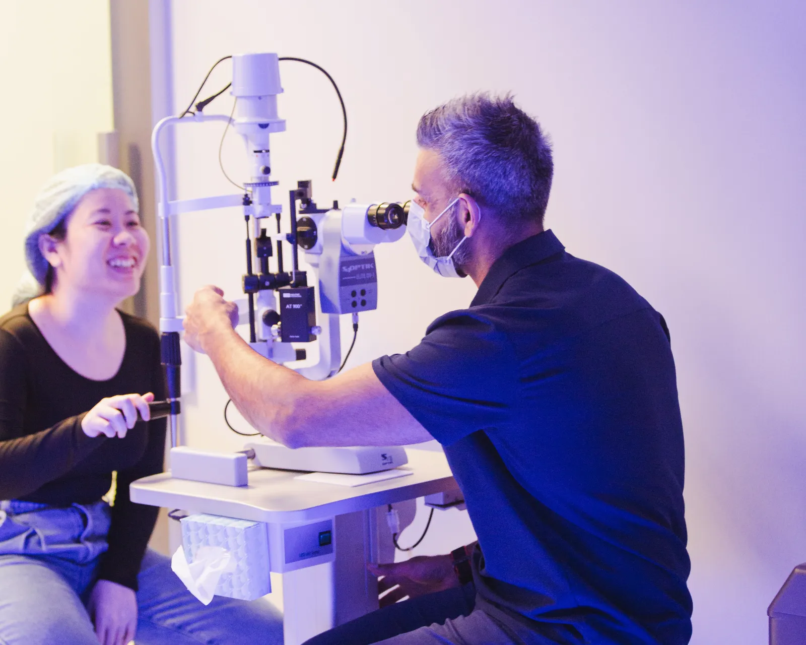 How are dry eyes assessed before laser eye surgery